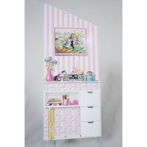 2018 Mattel BARBIE DREAM HOUSE Replacement Part 3rd FLOOR WALL PANEL BACKDROP